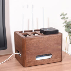 Hole-free Household Solid Wood Set-top Box Router Rack