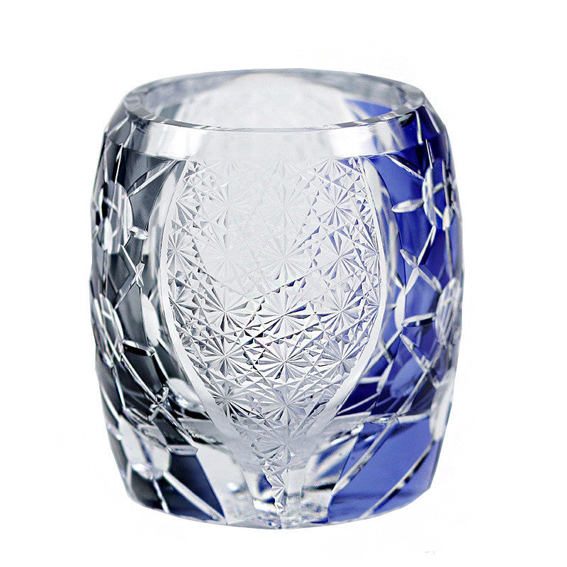 Lead-free Crystal Glass Hand Carved Cup