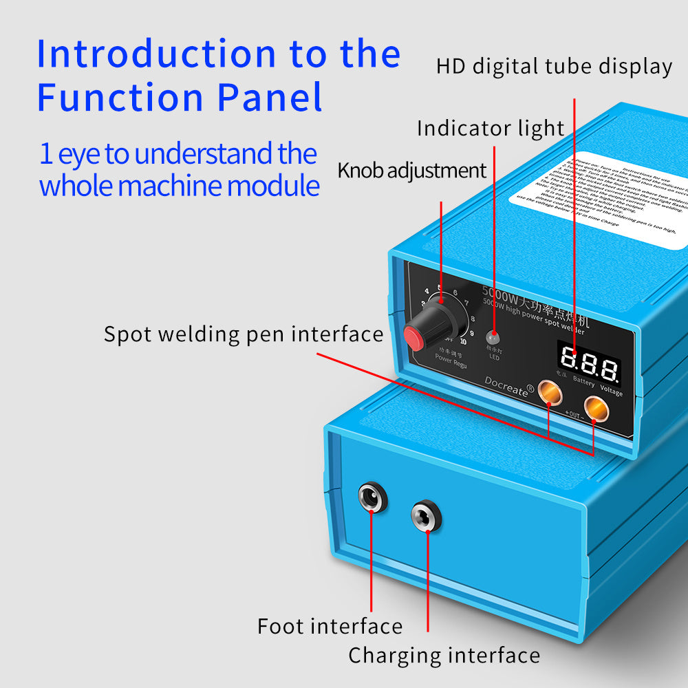 5000W High-power Spot Welding Machine 18650 Battery Spot Welding Machine Professional Spot Welding Machine For Household UseRegulations