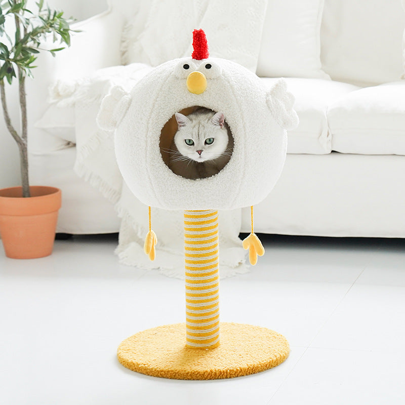 Summer Scratching Column Solid Wood Small Luxury Cat Bucket Cat Litter Toy