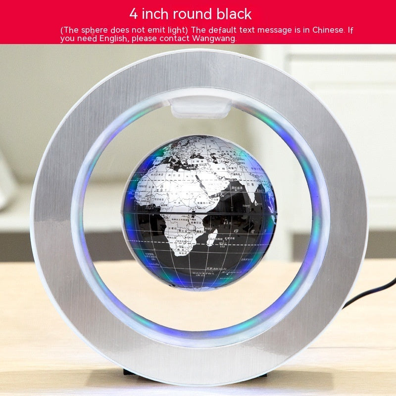 O-shaped Maglev Globe Luminous Self-rotating Ornaments