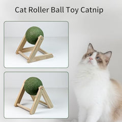 Catnip Balls Catnip Toys For Cats Cat Nip For Cats Safe Healthy Cat Nip Toys Giant Catnip Ball With Holder Cat Toys For Indoor Cats