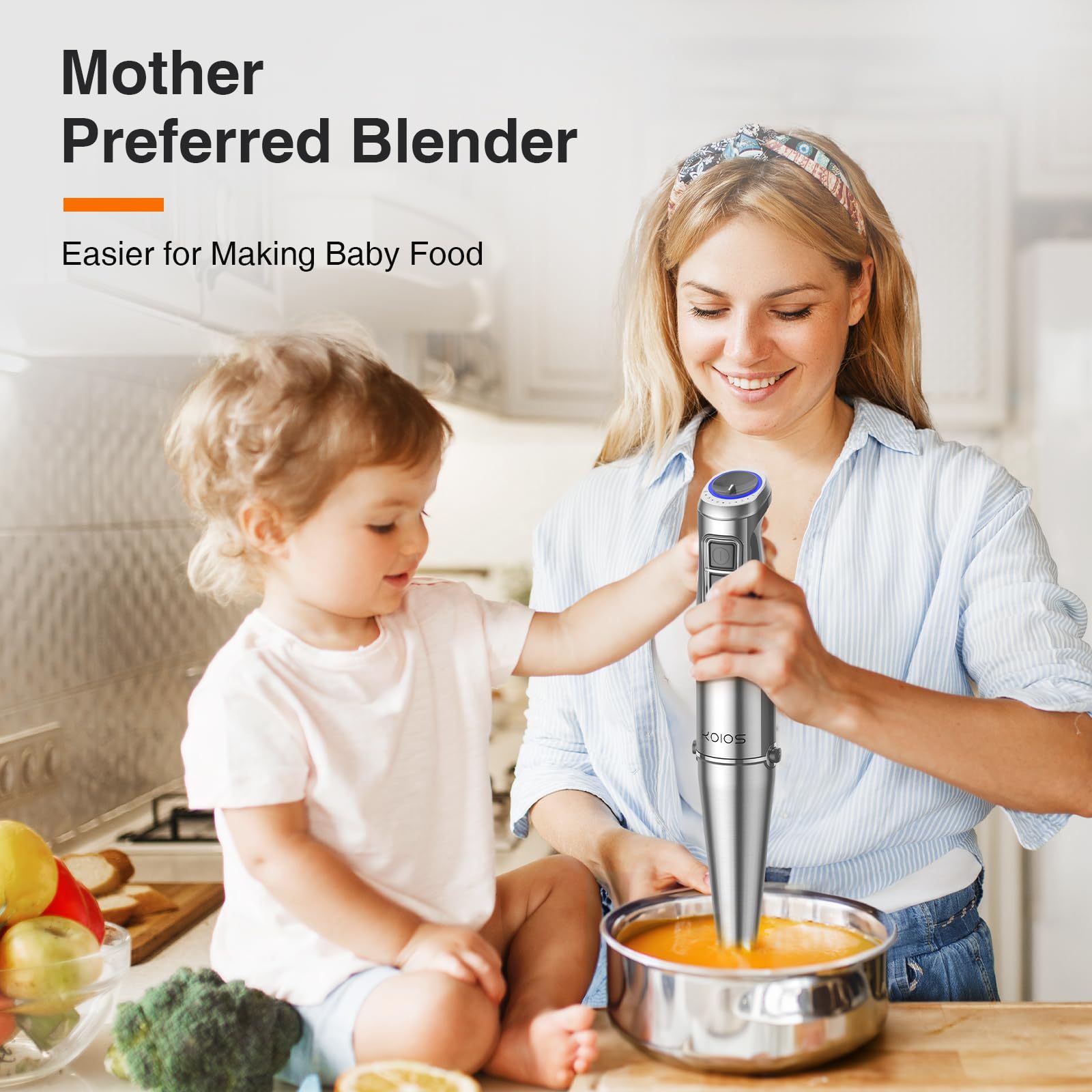 KOIOS 1100W Immersion Hand Blender