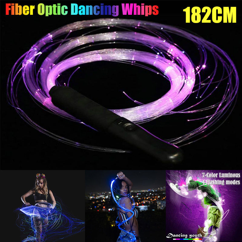 LED Flashing Whip Bar Atmosphere Optical Fiber Props