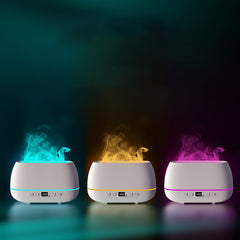 Dropshipping 3D Flame Humidifier 200ml USB Flame Aroma Diffuser Household Humide Aromatherapy Diffuser