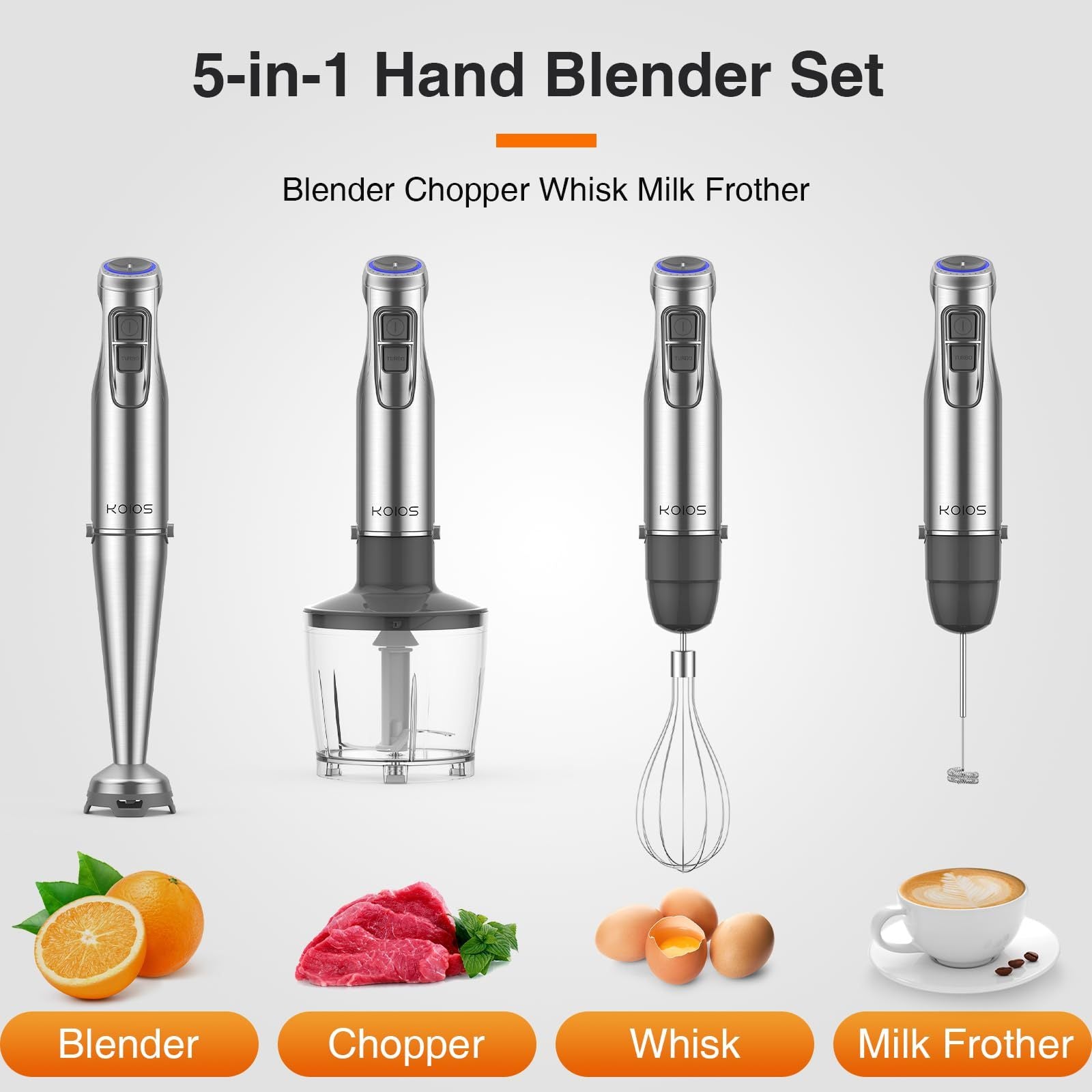 KOIOS 1100W Immersion Hand Blender